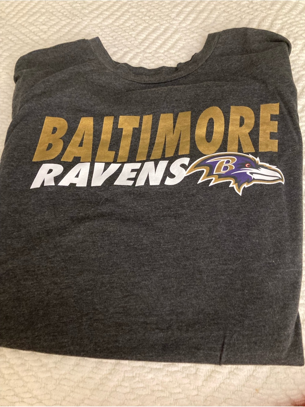 Authentic NFL Baltimore Ravens Classic Unisex Throwback T-Shirt Sz Large